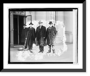 Four men standing outside building, 12/6/20, Antique Poster