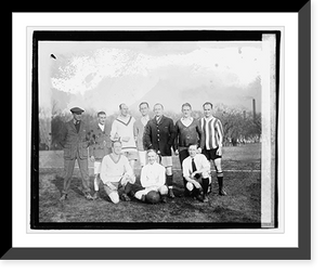 Historic Framed Print, British soccer team - 2,  17-7/8" x 21-7/8"