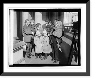 Historic Framed Print, Daniels, Adml. McCully & children,  17-7/8" x 21-7/8"