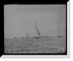 Historic Framed Print, Defender [and] Valkyrie III,  17-7/8" x 21-7/8"