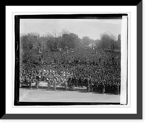 Historic Framed Print, Crowds at Capitol,  17-7/8" x 21-7/8"