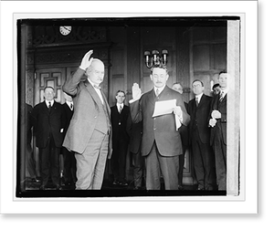 Vintage Americana Print - Albert B. Fall swearing