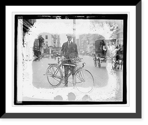 Historic Framed Print, Times bicycle, Nesbitt,  17-7/8" x 21-7/8"