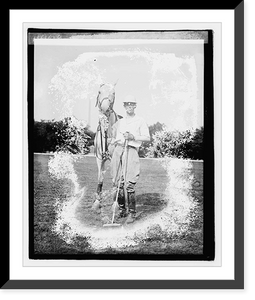 Historic Framed Print, Col. Silva Cuban polo team, 6/9/21,  17-7/8" x 21-7/8"