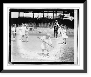 Children playing baseball - 5 Classic, Vintage Poster