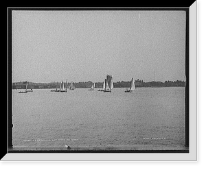 Historic Framed Print, D.B.C.Y. [Detroit Boat Club yacht] regatta, just after the start,  17-7/8" x 21-7/8"