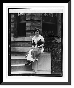Historic Framed Print, Mrs. Morris Morris Sheppard, 8/11/21,  17-7/8" x 21-7/8"
