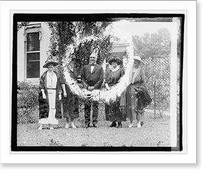 Historic Photo Print - Nat. League of Women Voters with Harding