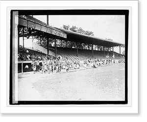 Vintage Sports Photo - Shrine ball game - Vintage Home Decor Print