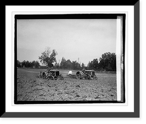 Historic Framed Print, Ford tractor demonstration,  17-7/8" x 21-7/8"