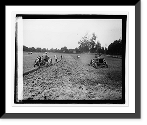 Historic Framed Print, Ford tractor demonstration - 3,  17-7/8" x 21-7/8"