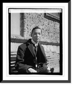 Historic Framed Print, Dr. P.A. Tyau, 10/10/21,  17-7/8" x 21-7/8"