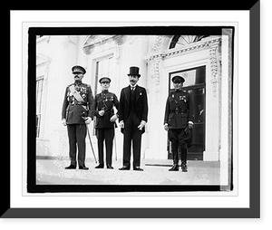 Historic Framed Print, Gen'l. Baron Jacques at White H., 10/24/21 - 2,  17-7/8" x 21-7/8"