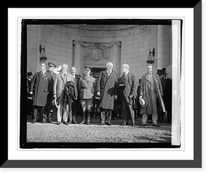 Historic Framed Print, British Delegation, 11/10/21,  17-7/8" x 21-7/8"