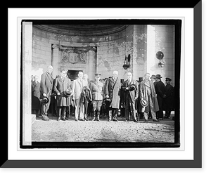 Historic Framed Print, British Delegation, 11/10/21 - 2,  17-7/8" x 21-7/8"