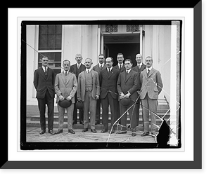 Historic Framed Print, British fencing team, 11/17/21,  17-7/8" x 21-7/8"