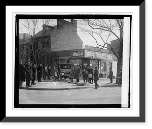 Historic Framed Print, Accident, 12 & K,  17-7/8" x 21-7/8"