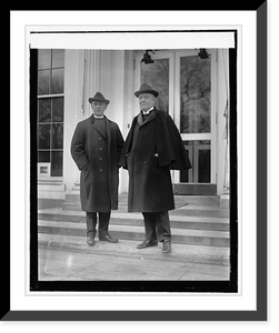 Historic Framed Print, Rev. P.T. Rowe & Rev. D. Freeman(?), 1/24/22,  17-7/8" x 21-7/8"