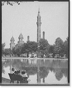 Antique Architecture - Detroit, Michigan - Water tower, Water Works Park