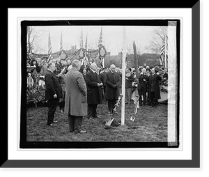 Vintage Americana Print - Harding at Meade Memorial, 1922