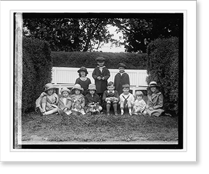 Antique Photo Print - Easter - Cabinet children, 1922