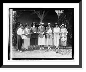 Historic Framed Print, Group at horse show, 5/12/22,  17-7/8" x 21-7/8"
