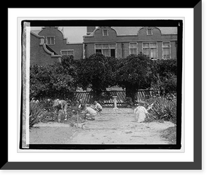 Historic Framed Print, Children at Wilson formal,  17-7/8" x 21-7/8"