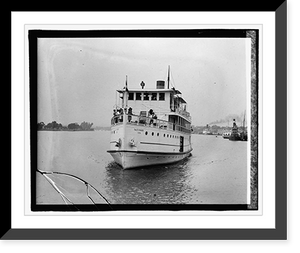 Historic Framed Print, Concrete boat Genl. Rucker"",  17-7/8" x 21-7/8"