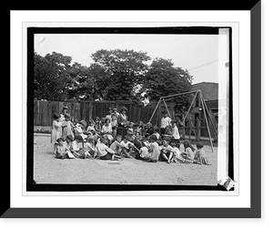 Historic Framed Print, Fair Bros. play ground,  17-7/8" x 21-7/8"