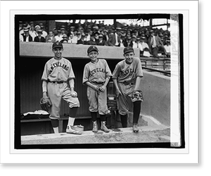 Vintage Sports Photo - Cleveland - Three baseball players (boys), 1922