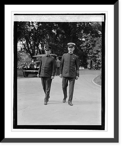 Historic Framed Print, Chief Geo. S. Watson, Maj. Daniel Sullivan, 8/28/22,  17-7/8" x 21-7/8"