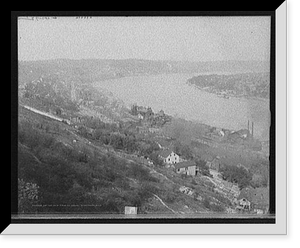 Antique Photo Print - Cincinnati - Up the Ohio from Mt. Adams, Ohio