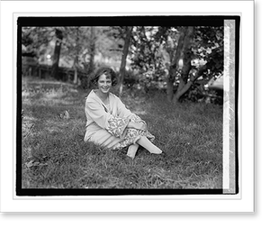 Vintage Americana Print - Miss Emma Stilt, 1922 - Vintage Home Decor Print