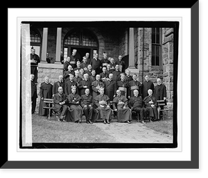 Historic Framed Print, Catholic priests group, 9/27/22,  17-7/8" x 21-7/8"