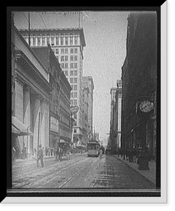 Historic Framed Print, Fourth St. [Street], Cincinnati, Ohio - 2,  17-7/8" x 21-7/8"