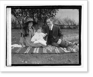 Vintage Americana Print - Manuel C. Tellez & family, 1922
