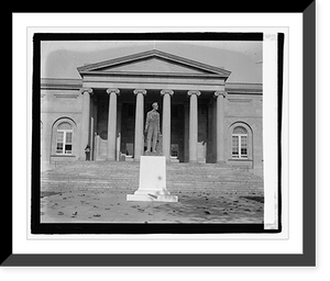 Historic Framed Print, Lincoln statue,  17-7/8" x 21-7/8"