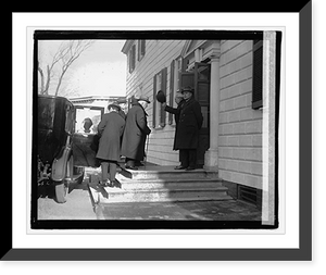 Historic Framed Print, Clemenceau at Mt. Vernon,  17-7/8" x 21-7/8"