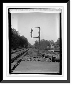 Historic Framed Print, [Railroad tracks],  17-7/8" x 21-7/8"