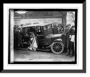 Historic Framed Print, Auto wreck - 12,  17-7/8" x 21-7/8"