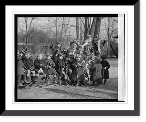 Historic Framed Print, Davis & orphans, [1922] - 4,  17-7/8" x 21-7/8"