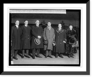 Historic Framed Print, British Debt Commission, 1/4/23,  17-7/8" x 21-7/8"