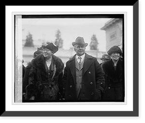Historic Framed Print, Davis & Miss Mary Anderson, 1/12/23,  17-7/8" x 21-7/8"