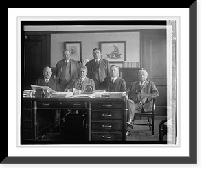 Historic Framed Print, Davis & Hawaiian Labor Commission, 1/23/23,  17-7/8" x 21-7/8"