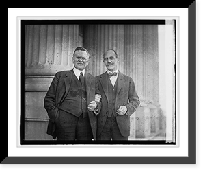 Historic Framed Print, Leuront & Sen. Chas. P. Brau[...], 2/5/23,  17-7/8" x 21-7/8"