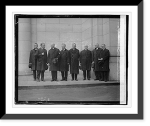 Historic Framed Print, [Bishop Curley and other members of Clergy], 3/5/23,  17-7/8" x 21-7/8"