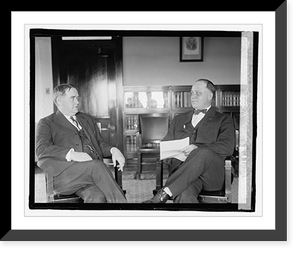 Historic Framed Print, Chas. H. Burke & Dr. Walter S. Stevens, 3/15/23 - 2,  17-7/8" x 21-7/8"