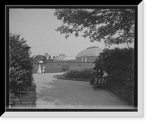 Historic Framed Print, Conservatory, Washington Park, Chicago, Ill.,  17-7/8" x 21-7/8"