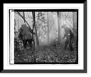 Historic Framed Print, Forest fire, 4/25/23,  17-7/8" x 21-7/8"