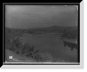 Historic Framed Print, Confluence of Pemigwasset [sic] and Baker rivers, Plymouth, N.H.,  17-7/8" x 21-7/8"